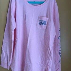 State of Mind Pennsylvania Light Pink Long Sleeve Tee
